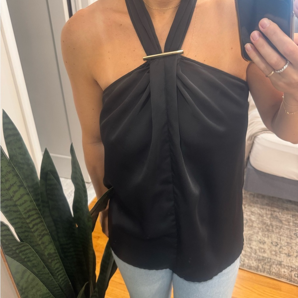 Jason Wu Black Halter Top